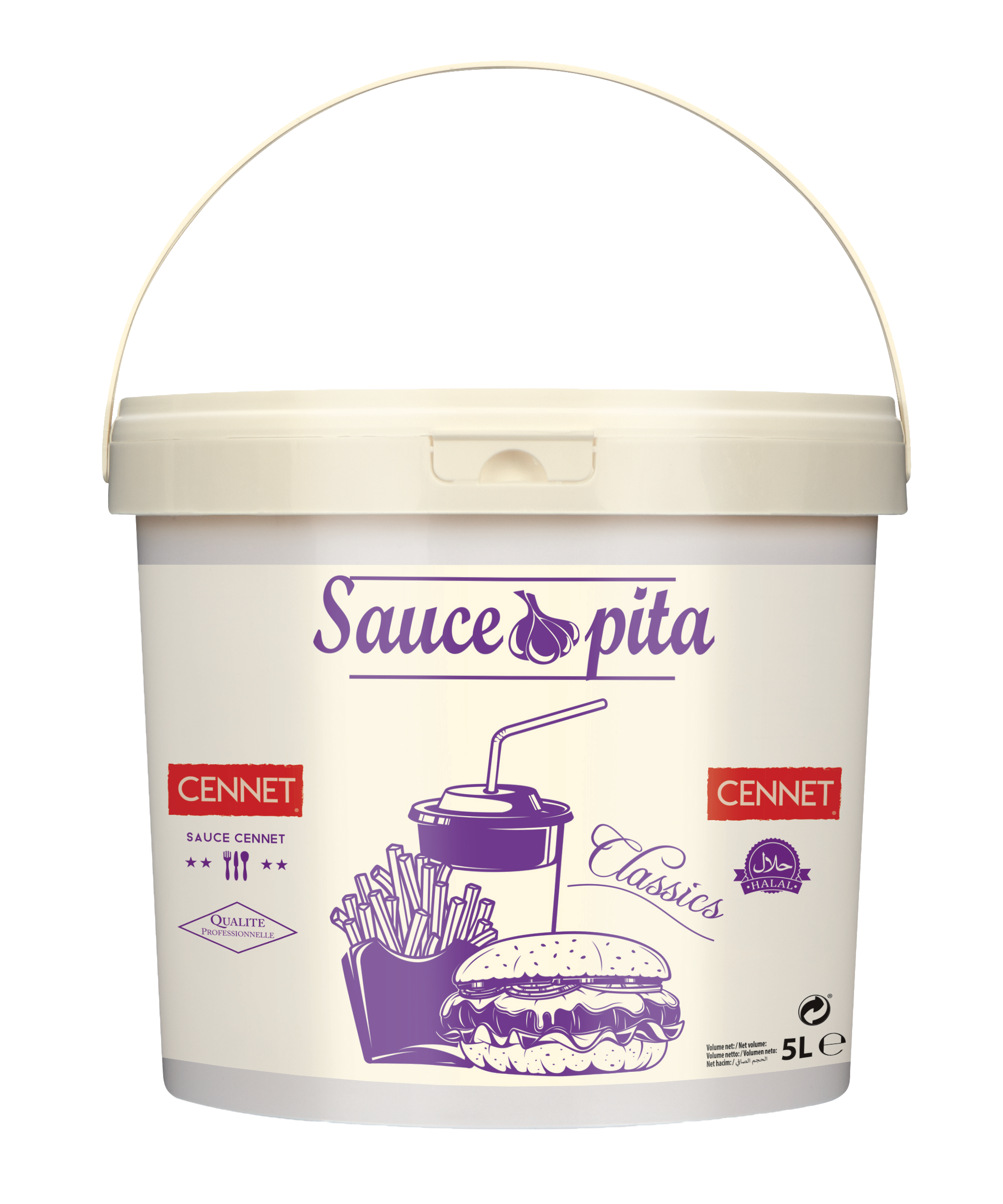 00831_CENNET - Sauce pita seau 5L