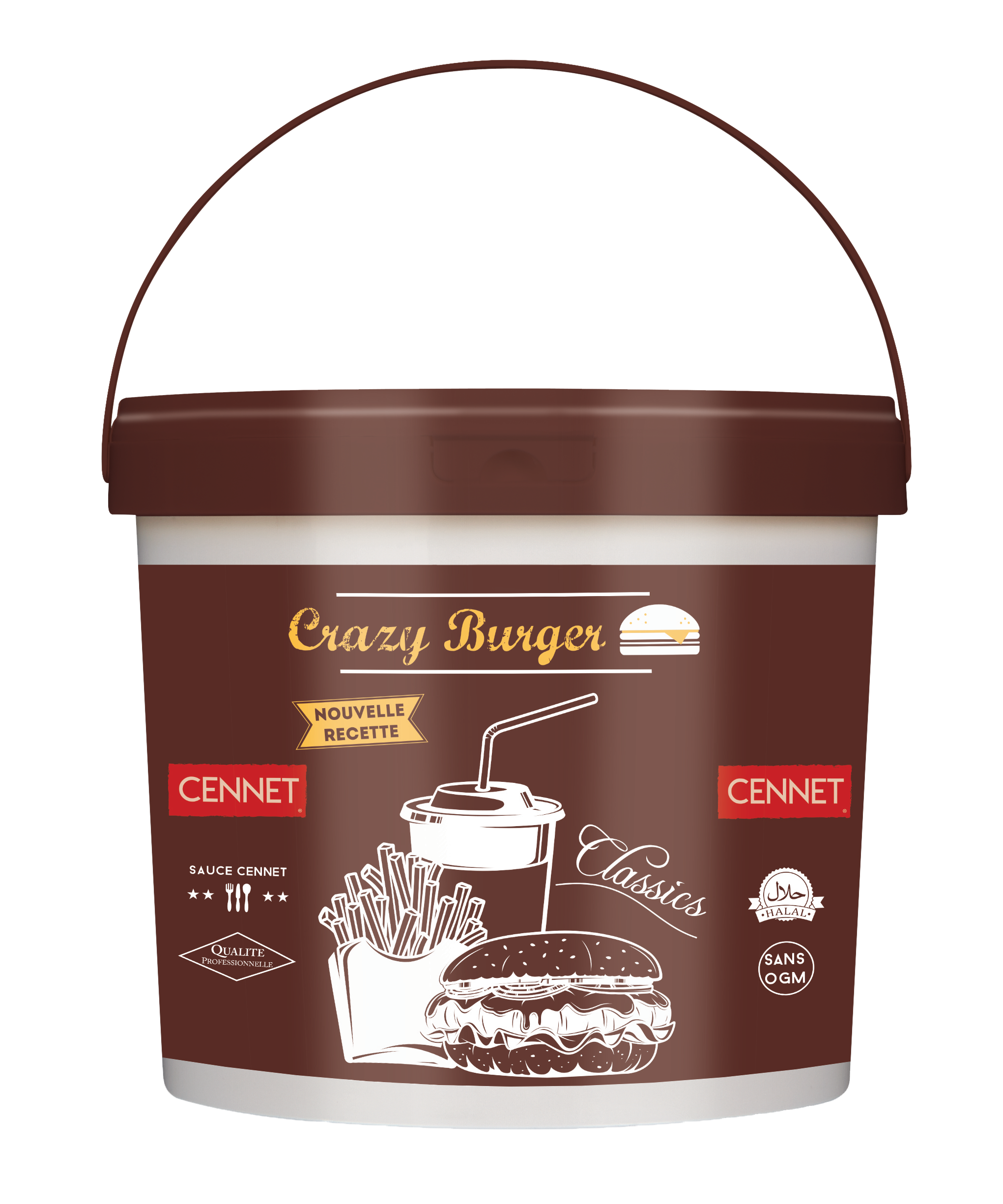 00835_CENNET - Sauce crazy burger seau 5L